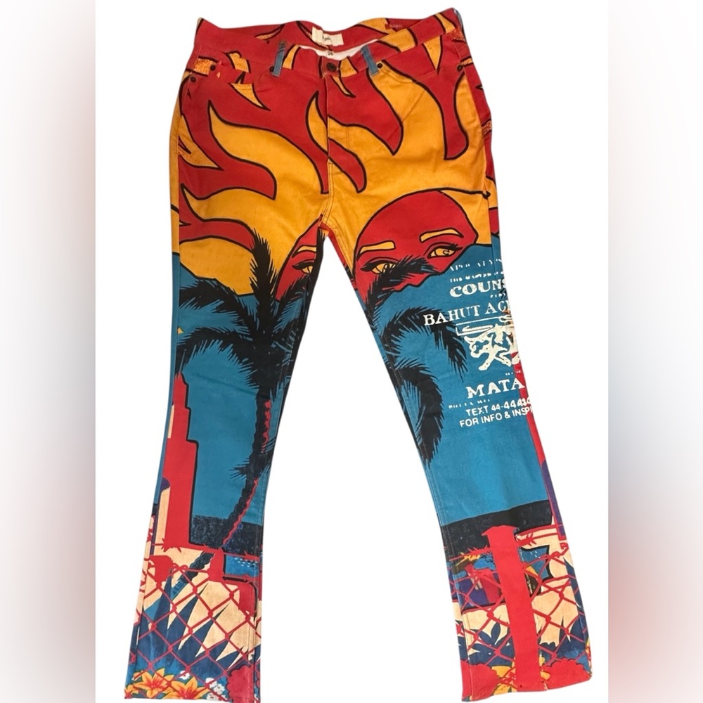 NWT BLDG4 Men’s Catalina Jean Celestial flare-fit - Size 38x34‎   Retail $175